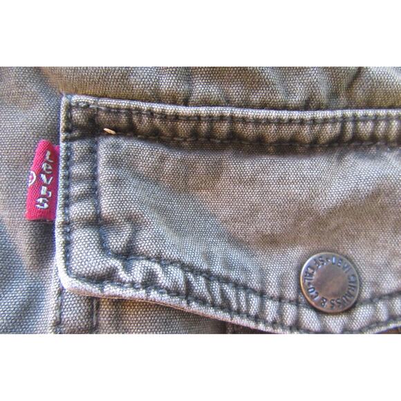 Levi's Sherpa Lined Hooded Jacket Men's M Workwear Utility Bomber Fleece Jacket - Picture 10 of 16